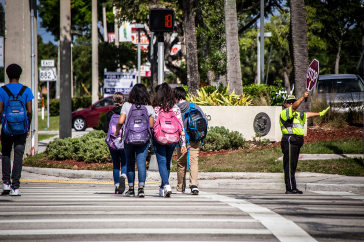 School Crossing Guard in action School Crossing Guard in action